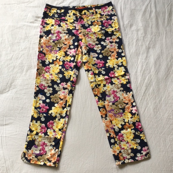 Anthropologie Cartonnier Floral Crop Trous… - Picture 1 of 9